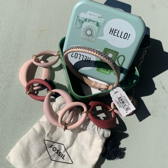 Fossil Bracelet with Matching Necklace - Picture 2 of 6